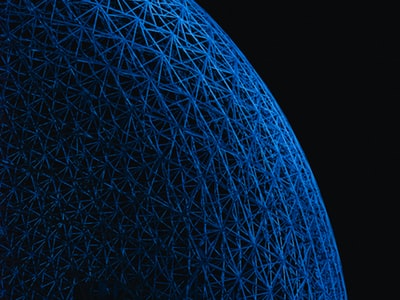Blue color palette from curated photo